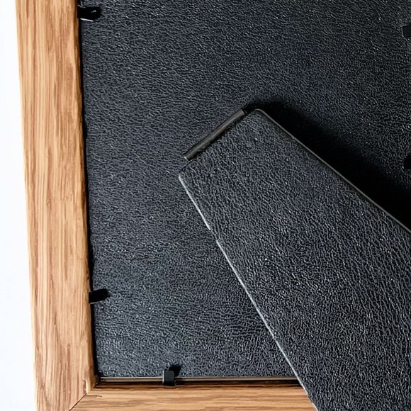 Vintage 90s Solid Oak Farmhouse Wood Picture Frames Original Glass 5x7, Set of 2 - Picture 13 of 16